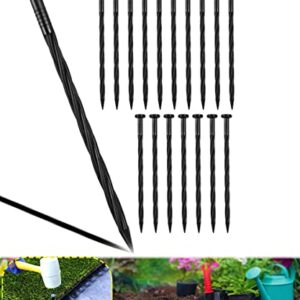 Meboyz 50-Pack Plastic Edging Nails, 8-Inch Paver Edging Spikes, Spiral Nylon Landscape Anchoring Spikes for Paver Edging, Weed Barrier, Artificial Turf & More Weed Barrier, Artificial Turf & More.