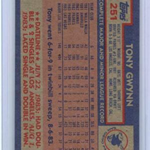 Tony Gwynn Card 1984 Topps 2nd Year #251 San Diego Padres - Ships in Mint Brand New Holder