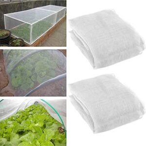 2 pack 10 ft x 15ft garden insect screen – insect barrier netting mesh bird netting garden plant cover for protecting plants vegetables fruits flowers from birds & insects