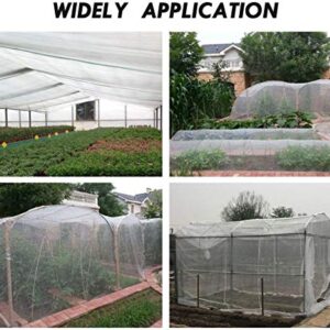 2 Pack 10 ft x 15ft Garden Insect Screen - Insect Barrier Netting Mesh Bird Netting Garden Plant Cover for Protecting Plants Vegetables Fruits Flowers from Birds & Insects