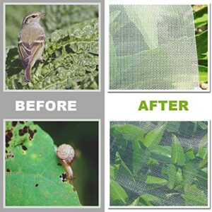 2 Pack 10 ft x 15ft Garden Insect Screen - Insect Barrier Netting Mesh Bird Netting Garden Plant Cover for Protecting Plants Vegetables Fruits Flowers from Birds & Insects