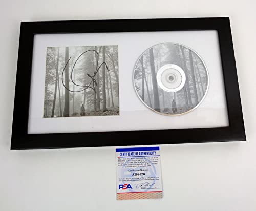 Folklore CD Signed Autographed by T. Swift Framed Taylor PSA/DNA COA D