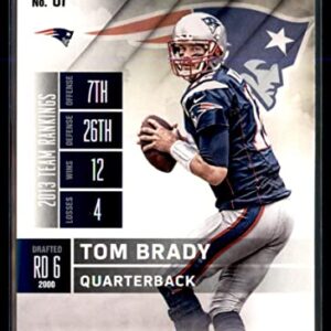 2014 Panini Contenders Football Card #67 Tom Brady - New England Patriots