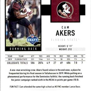 2020 Score #375 Cam Akers Florida State Seminoles NFL Football Card (RC - Rookie Card) NM-MT