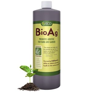 scd bio ag – beneficial microbial inoculant – organic gardens, crops & lawn care – chemical-free liquid soil amendment by scd probiotics (1 liter)