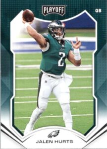 jalen hurts 2021 panini playoff #113 nm+-mt+ nfl football eagles