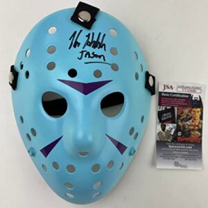 Kane Hodder signed Custom Mask Friday 13th Autograph Horror Slasher Jason Voorhees Autograph JSA Authentication