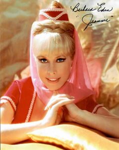barbara eden in i dream of jeannie smiling autograph hand signed 8 x 10 inch photo