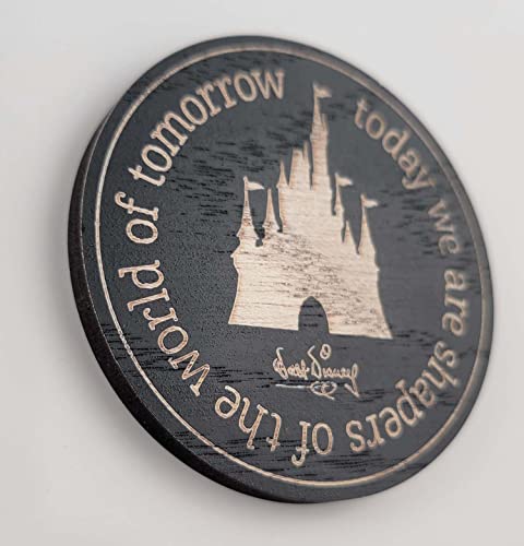 Disney Parks Magnet - Cinderella Castle - Today we are Shapers of the World of Tomorrow