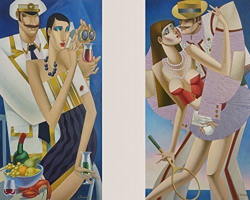 Temptation - diptych with 2 of single paintworks (Tennis + Cruise)