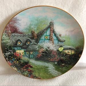 thomas kinkade enchanted cottages”sweetheart cottage” 1993 knowles collectors plate new