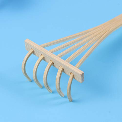 HEALLILY Mini Zen Garden Rake Bamboo Tool Set Rake Sand Rock Push Drawing Pen Desktop Decor Accessories 3Pcs