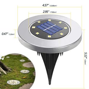 Solar Ground Lights, Yard Lights ，16Pack Solar Outdoor Lights, Outdoor Solar Disk Lights Waterproof LED in-Ground Lights, landscape lighting for Pathway, Yard, Deck, Lawn, Patio, Walkwaygarden decor