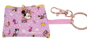 disney parks keychain – coin purse – minnie mouse and castle
