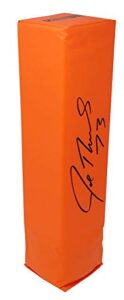 joe thomas signed orange endzone pylon