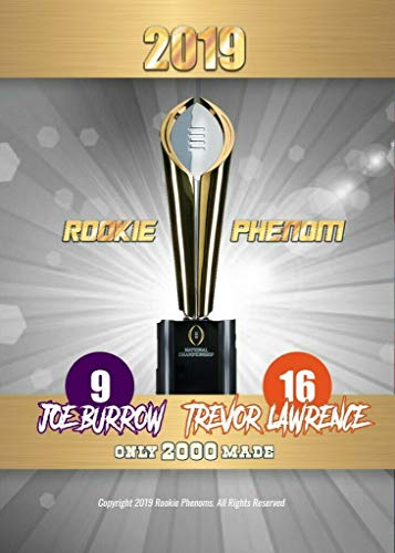 2019 JOE BURROW TREVOR LAWRENCE NCAA FOOTBALL NATIONAL CHAMPIONSHIP LSU CLEMSON