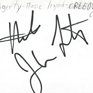 John Fogerty Singer Creedence Clearwater Revival Music Signed Index Card JSA COA