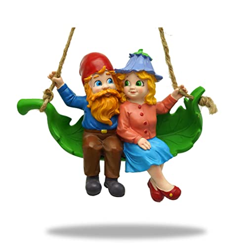 By Mark & Margot - Garden Gnome Outdoor Statues Lawn Gnome Decorations - Beautiful Funny Handmade Gnome Garden Sculpture for Home or Yard Pefect Garden Decor As Holiday Art Gnome Gifts.