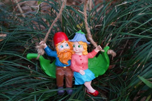 By Mark & Margot - Garden Gnome Outdoor Statues Lawn Gnome Decorations - Beautiful Funny Handmade Gnome Garden Sculpture for Home or Yard Pefect Garden Decor As Holiday Art Gnome Gifts.