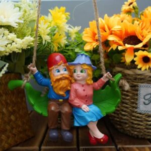 By Mark & Margot - Garden Gnome Outdoor Statues Lawn Gnome Decorations - Beautiful Funny Handmade Gnome Garden Sculpture for Home or Yard Pefect Garden Decor As Holiday Art Gnome Gifts.