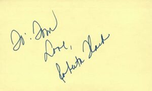 roberta flack singer musician jazz music autographed signed index card jsa coa