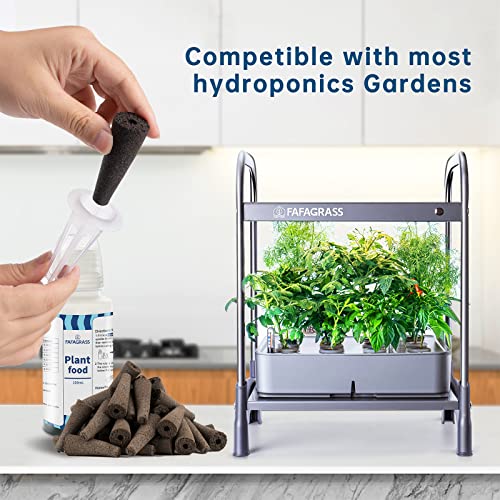 12 Set Seed Pod Kit for AeroGarden, Hydroponics Garden Accessories for Hydroponic Growing System, Grow Anything Kit with 12 Grow Sponges, 12 Grow Baskets, 12 Grow Domes,100ml Plant Food