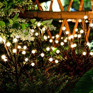tonulax solar garden lights – solar starburst lights with 2 lighting modes, solar lights outdoor with adjustable branches, solar garden decorative lights yard patio pathway decoration (2 pack)