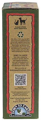 Down to Earth Organic Vegetable Garden Fertilizer 4-4-4, 5lb