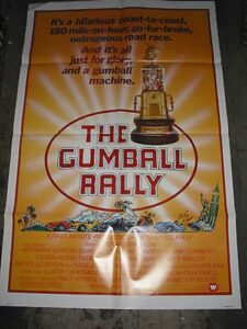 gumball rally / original u.s. one-sheet movie poster (michael sarrazin)