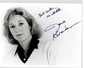 jane alexander signed autographed “best wishes michelle” glossy 8×10 photo – coa matching holograms