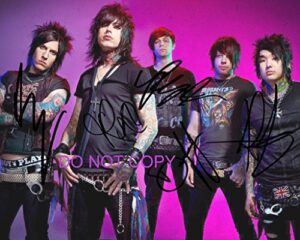 falling in reverse band reprint signed 11×14 poster/photo rp ronnie radke