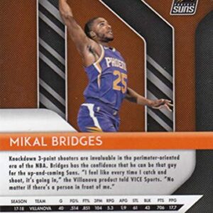 2018-19 Panini Prizm #289 Mikal Bridges RC Rookie Phoenix Suns NBA Basketball Trading Card