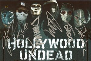 hollywood undead band reprint signed 8×12 poster photo