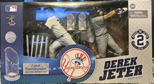 derek jeter 2 pack commemorative deluxe boxed set of collectible figures – made by mcfarlane toys in 2014 (free shipping)