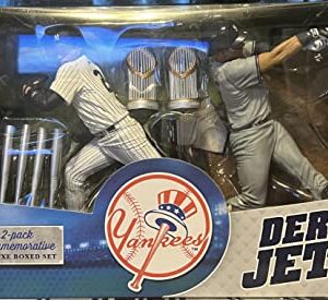 Derek Jeter 2 Pack Commemorative Deluxe Boxed Set of Collectible Figures - Made by McFarlane Toys in 2014 (Free Shipping)