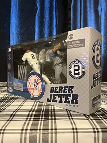 Derek Jeter 2 Pack Commemorative Deluxe Boxed Set of Collectible Figures - Made by McFarlane Toys in 2014 (Free Shipping)