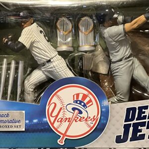 Derek Jeter 2 Pack Commemorative Deluxe Boxed Set of Collectible Figures - Made by McFarlane Toys in 2014 (Free Shipping)