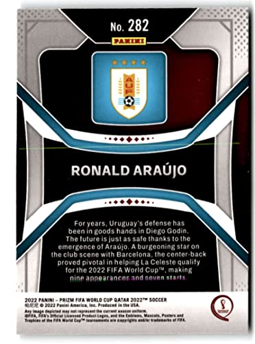 2022 PANINI PRIZM FIFA WORLD CUP QATAR #282 RONALD ARAUJO URUGUAY