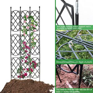 Garden Trellis for Climbing Outdoor Plants 55x18inch Plant Support Structures for Rose Clematis Vine and Climbing Plants