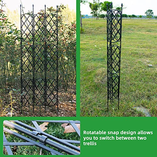 Garden Trellis for Climbing Outdoor Plants 55x18inch Plant Support Structures for Rose Clematis Vine and Climbing Plants