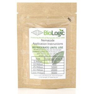 BioLogic Scanmask Steinernema Feltiae (Sf) Beneficial Nematodes for Natural Insect Pest Control, 5 Million Size