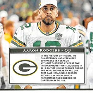 2019 Donruss The Elite Series #1 Aaron Rodgers Green Bay Packers Football Card