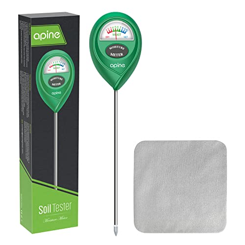 apine Soil Moisture Meter, Plants Moisture Meter, Plant Water Meter for Indoor/Outdoor Plants， Hydrometer for Plants（Green）