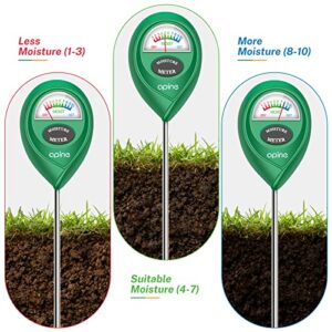 apine Soil Moisture Meter, Plants Moisture Meter, Plant Water Meter for Indoor/Outdoor Plants， Hydrometer for Plants（Green）