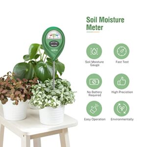 apine Soil Moisture Meter, Plants Moisture Meter, Plant Water Meter for Indoor/Outdoor Plants， Hydrometer for Plants（Green）