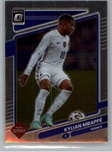 2021-22 donruss road to qatar optic #60 kylian mbappe france official fifa soccer/futbol trading card in raw (nm or better) condition