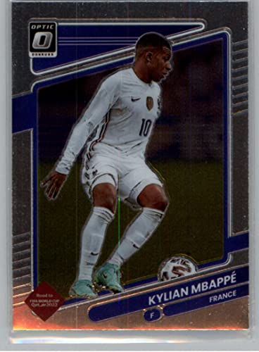 2021-22 Donruss Road to Qatar Optic #60 Kylian Mbappe France Official FIFA Soccer/Futbol Trading Card in Raw (NM or Better) Condition