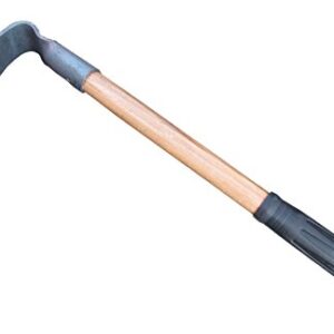 Forged Hoe, Forged Adze Grubbing Hoe, Solid Mattock Pick Digging Tool, 17-Inch Mini Grub Hoe 1LB