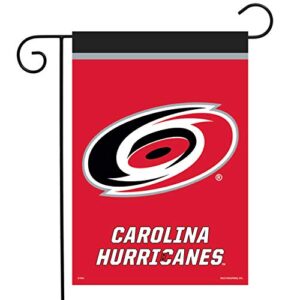 carolina hurricanes garden flag hockey licensed 12.5″ x 18″