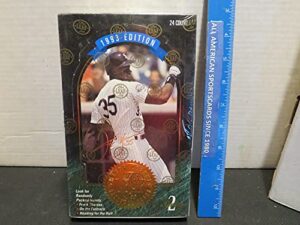 1993 leaf baseball series 2 factory sealed box (mint)